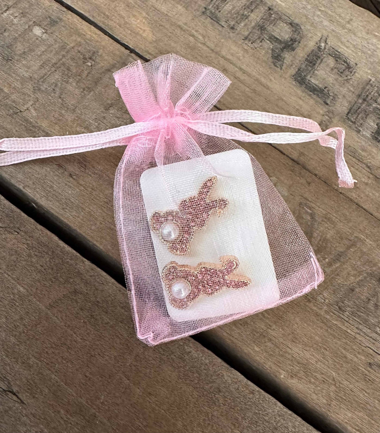 Sparkly Easter Bunny Earrings