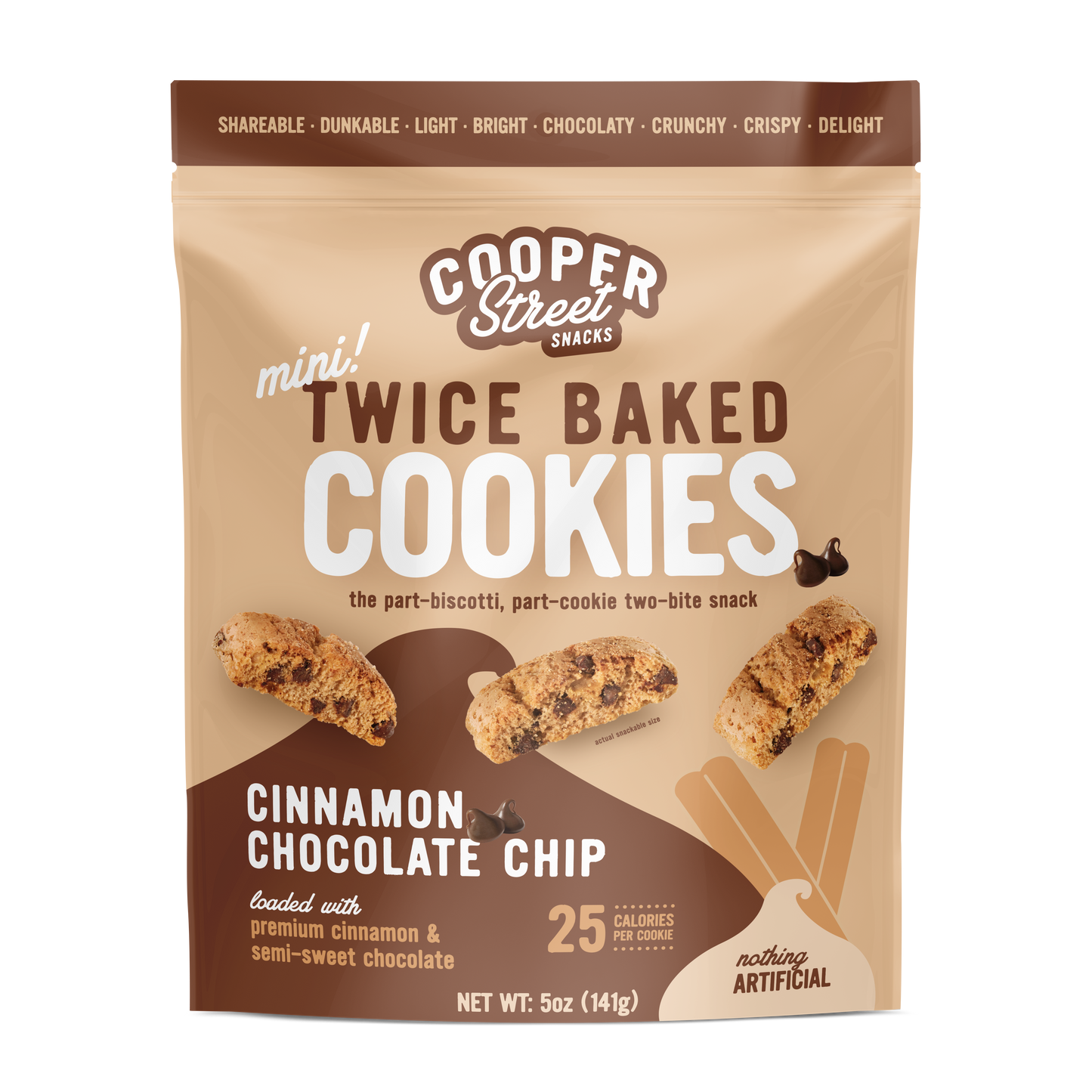 Twice-Baked Cinnamon Chocolate Chip Cookies - 5oz