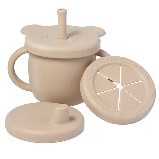 Toddler Cup Set (4-in-1) – Sippy, Straw, Snack, Open Cup