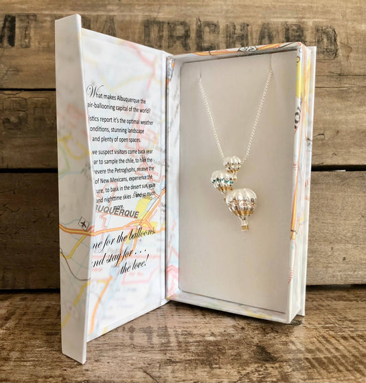 Hot Air Balloon Necklace Jewelry