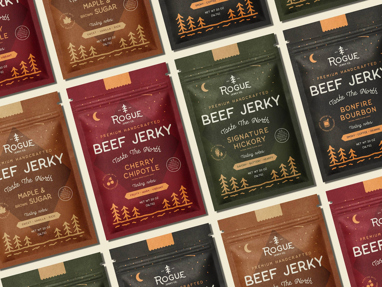 Beef Jerky Snack Starter Pack – 16 Bags (4 Flavors)