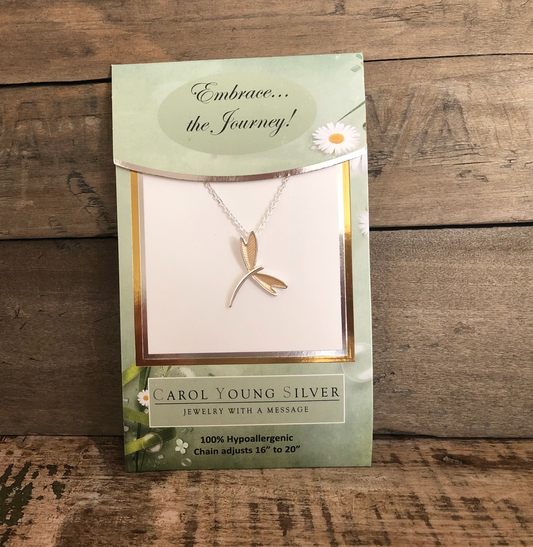Dragonfly Jewelry Necklace, Petite on CARD