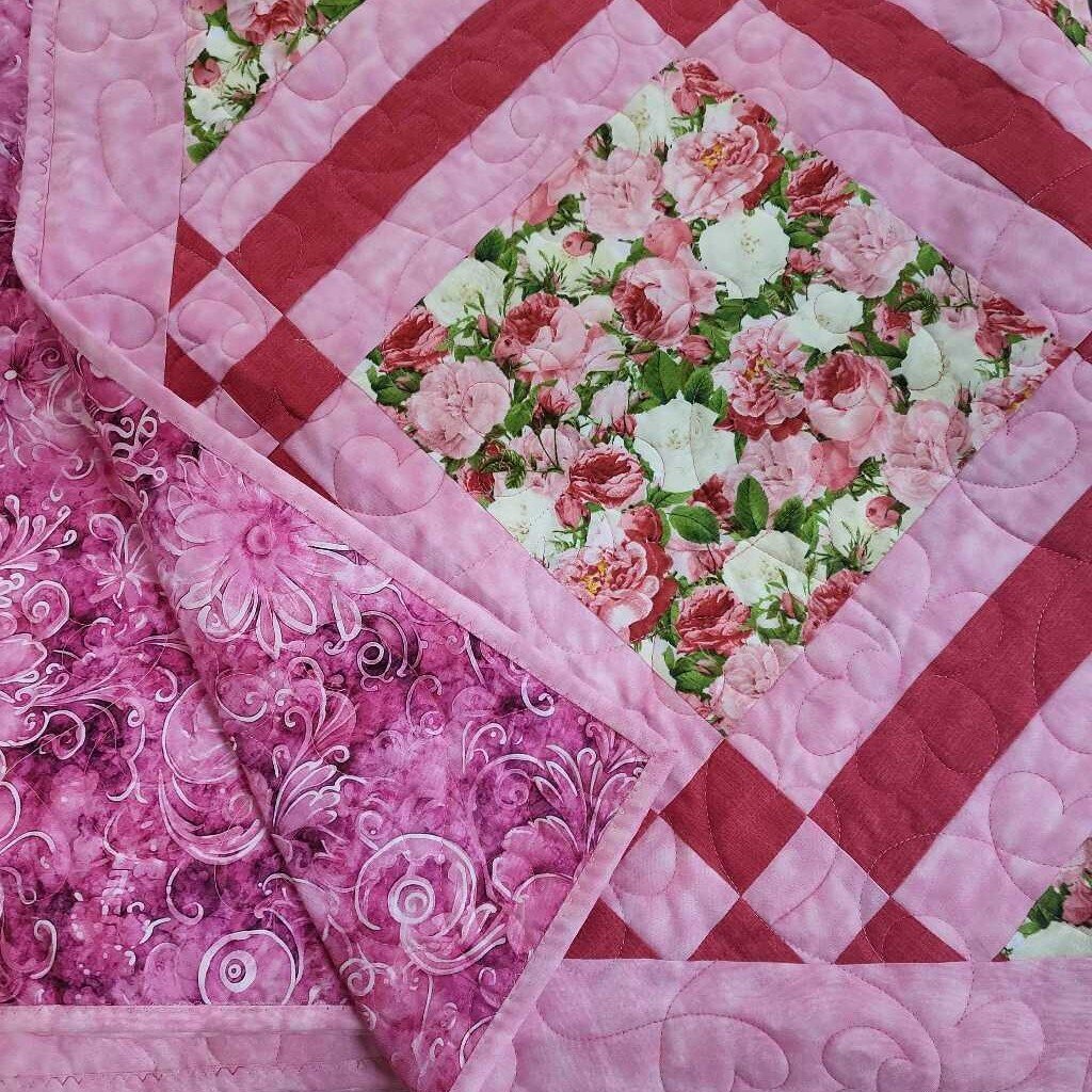 Pink Floral Quilt - HC