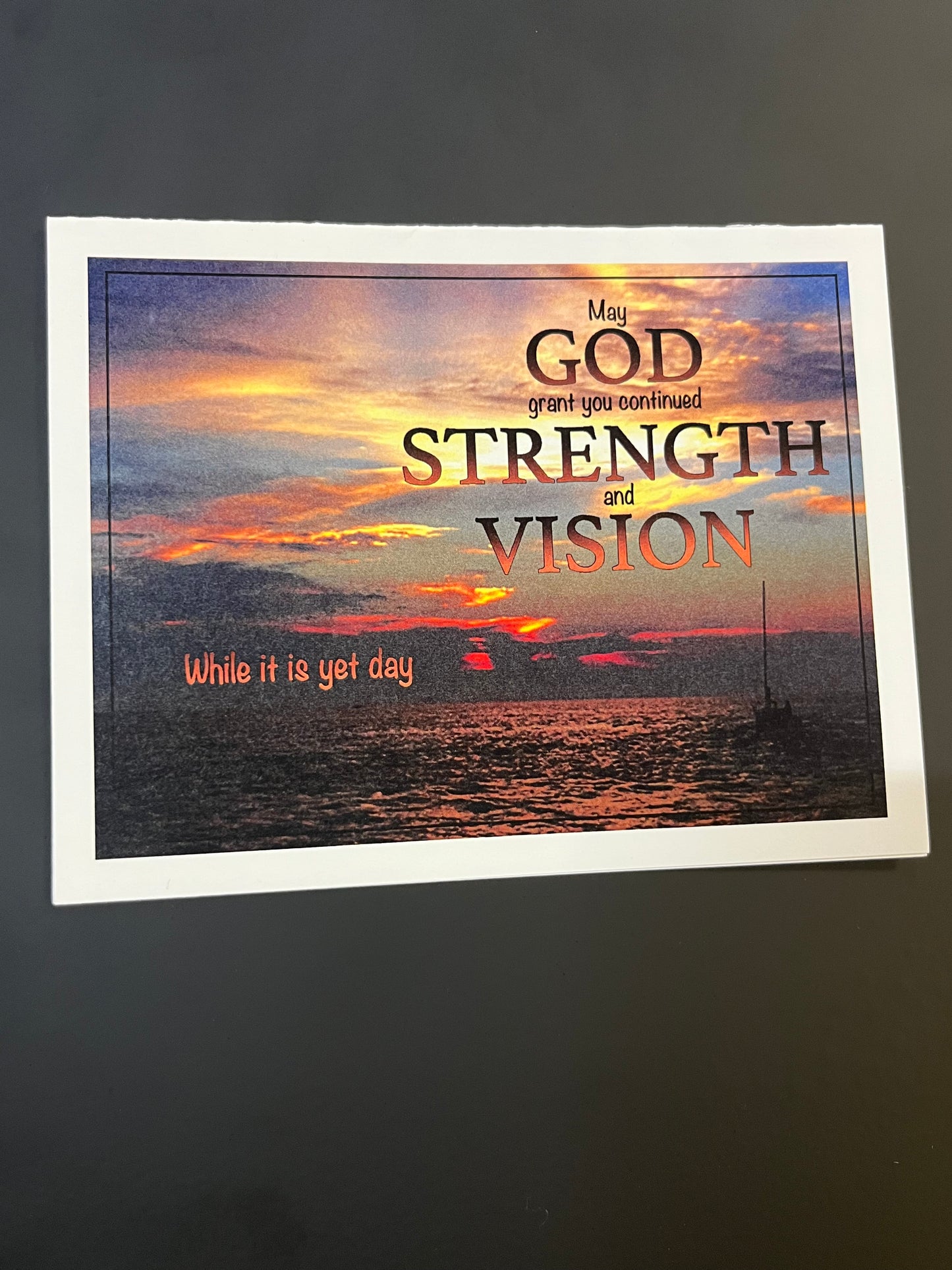 God's Strength and Vision