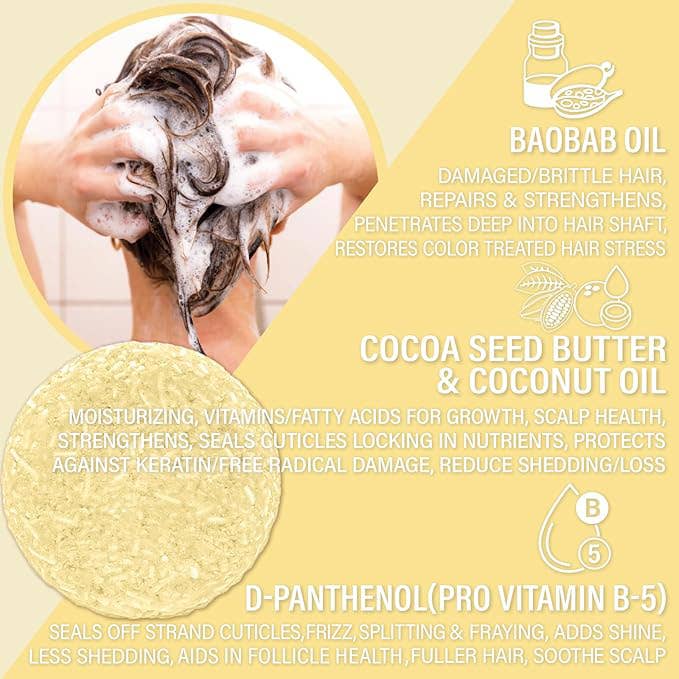 Shampoo Bar | Pina Colada | Hydrate | Rice Protein
