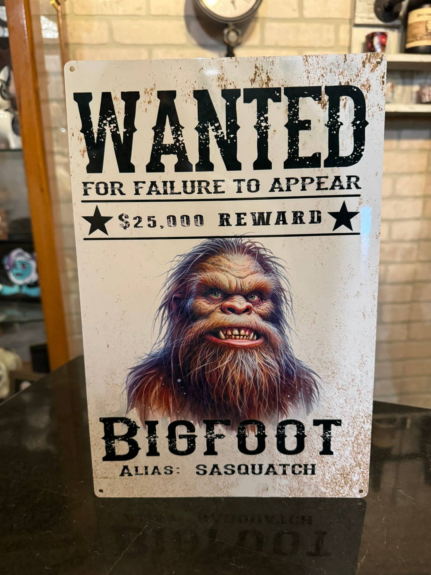 Bigfoot Wanted - lightweight signs - choose your design
