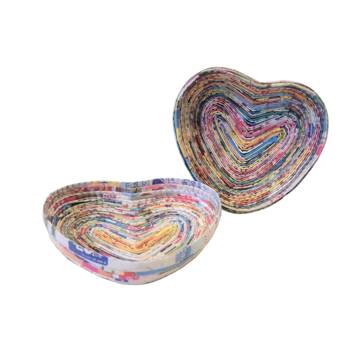 Heart Box w/ Lid - Recycled Paper