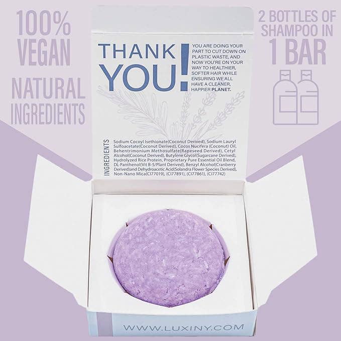 Shampoo Bar | Rosemary Lavender -Volume | Rice Protein