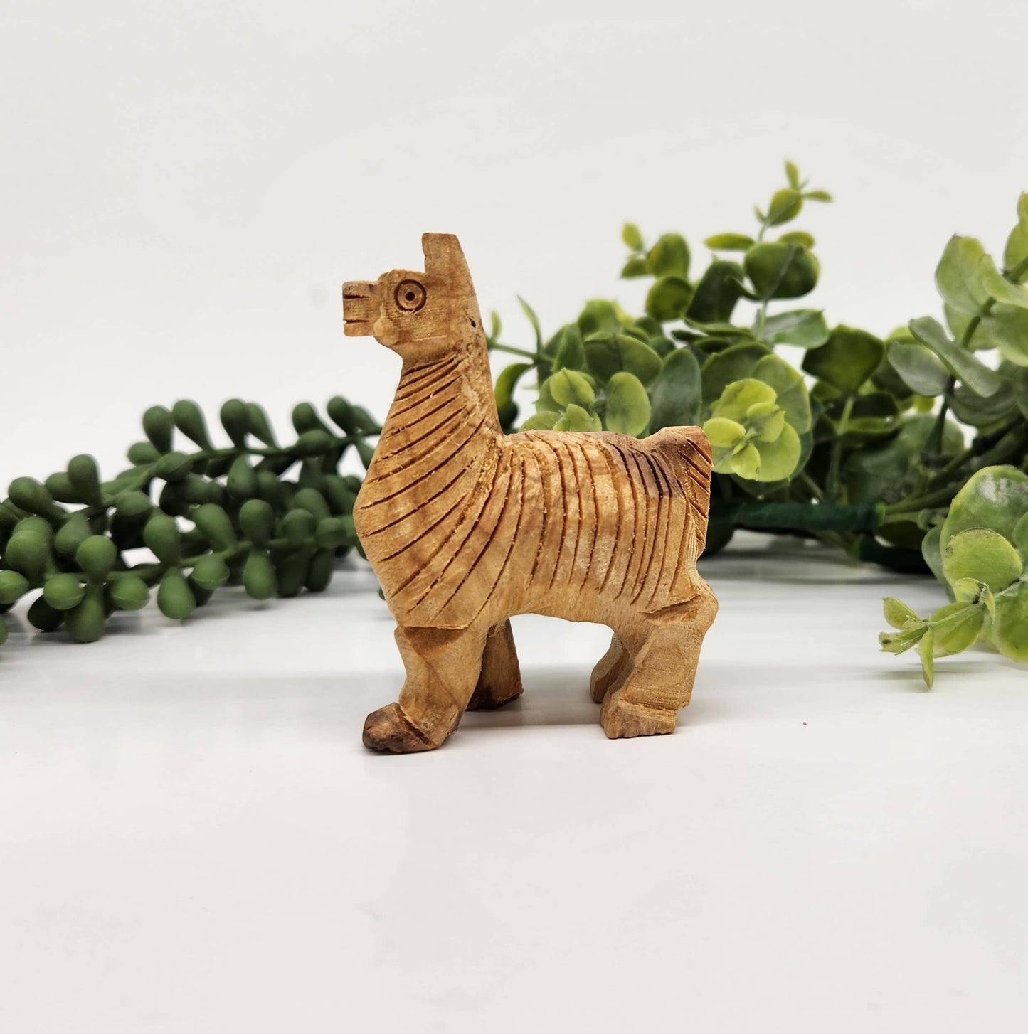Palo Santo Hand Carved Alpaca Figurine 3.25 x 2.1 x 1.1 inch