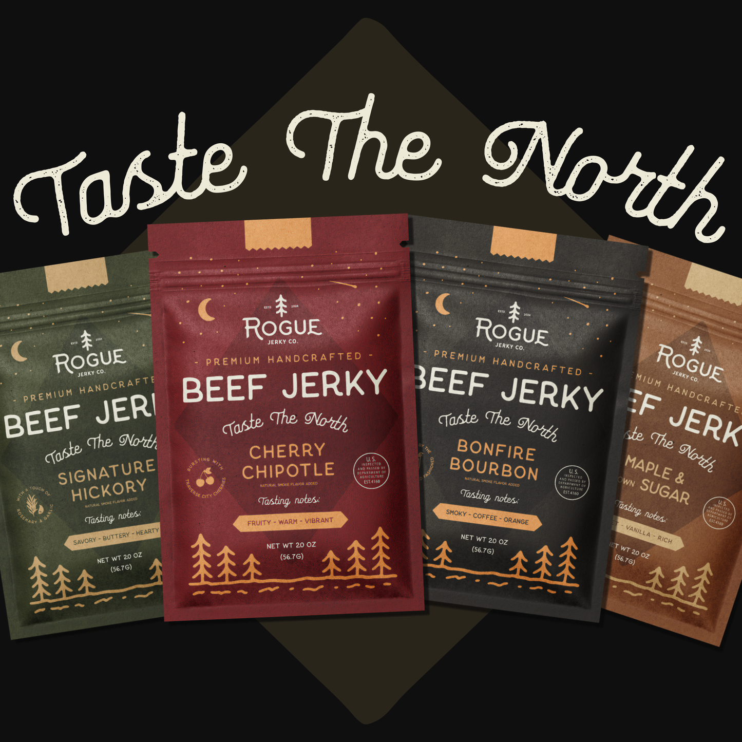 Beef Jerky Snack Starter Pack – 16 Bags (4 Flavors)