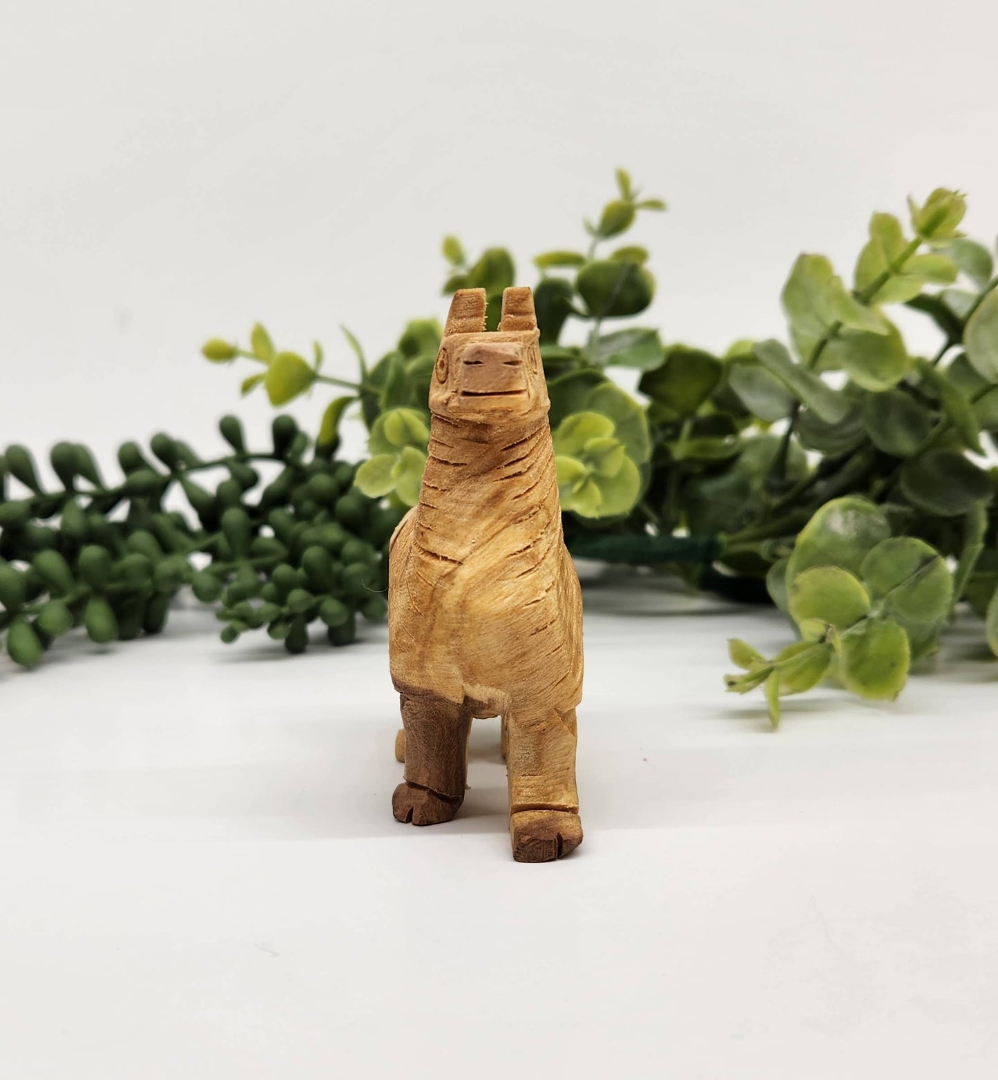 Palo Santo Hand Carved Alpaca Figurine 3.25 x 2.1 x 1.1 inch