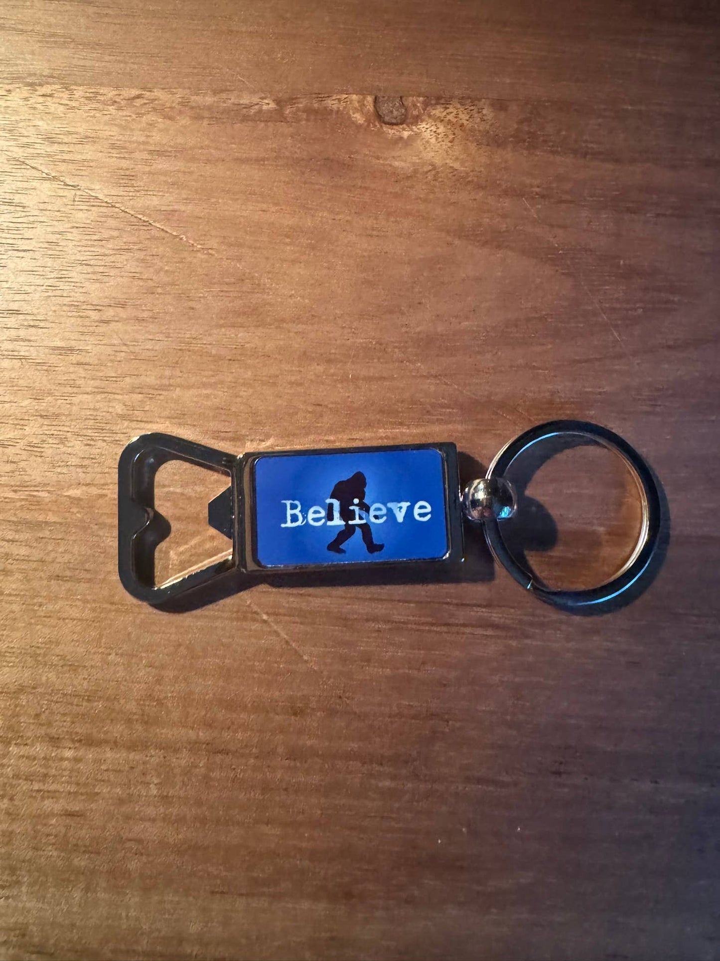 Squatchin' Country Bigfoot Zinc Alloy Bottle Opener Keychain