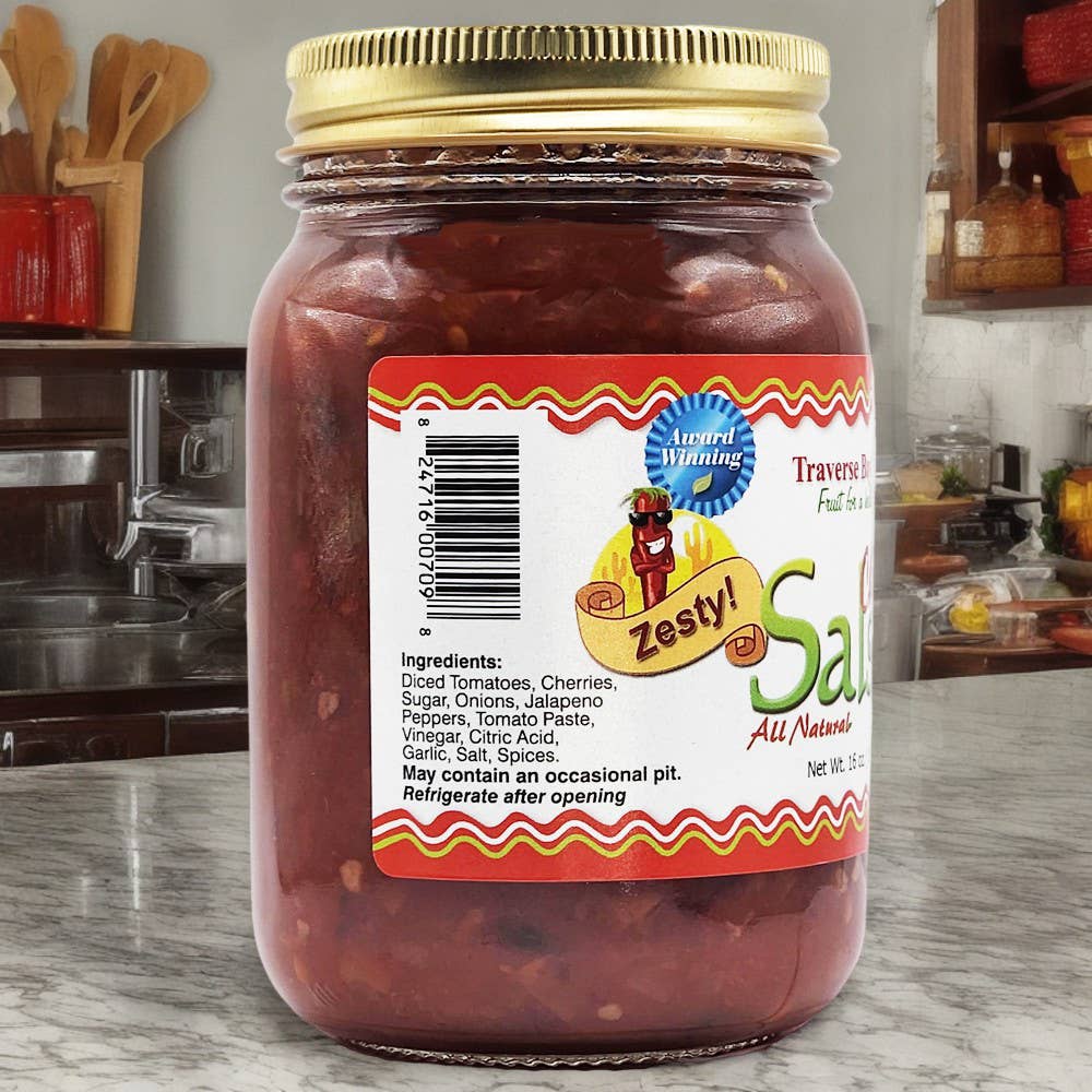 Cherry Salsa  - Zesty (Spicy but not too hot!)